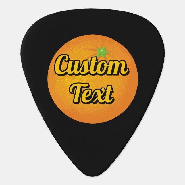 Orange Guitar Pick (Front)