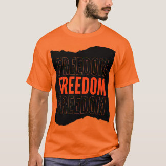 Orange half sleeve t shirt
