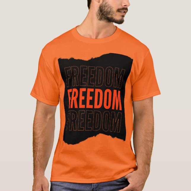 Orange half  sleeve  t shirt (Front)