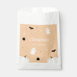 Orange Halloween Baby Shower Favor Bag