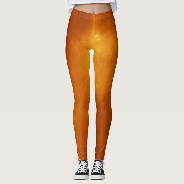 Orange Halloween Leggings (Front)