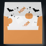 Orange Halloween Pumkins Ghost Return Address Envelope<br><div class="desc">Orange Halloween Pumkins Ghost Return Address envelope</div>