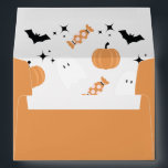 Orange Halloween Pumkins Ghost Return Address Envelope<br><div class="desc">Orange Halloween Pumkins Ghost Return Address envelope</div>