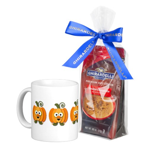 Orange Halloween Pumpkin Kawaii Cartoon Coffee Mug