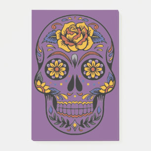 Orange Halloween Skull Post-it Notes
