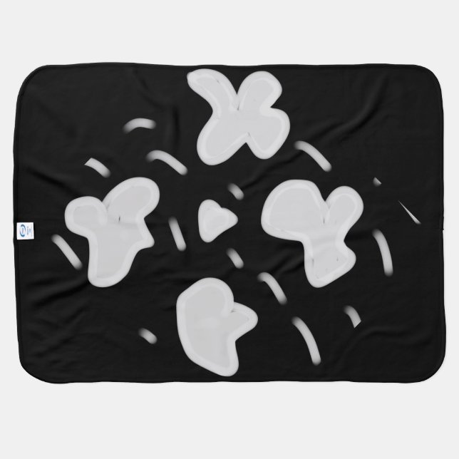 ORANGE HAPPY BABY PRINCESS LIVE LONG BABY BLANKET (Back Horizontal)