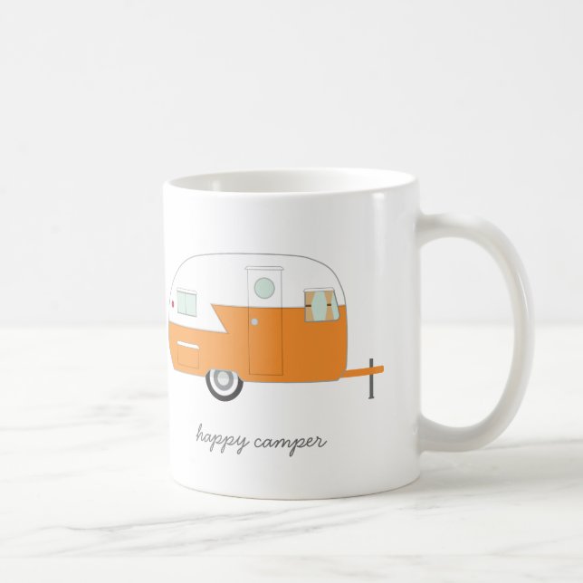 Orange Happy Camper Mug (Right)