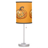 Orange Happy Cartoon Pumpkin Halloween Table Lamp (Left)