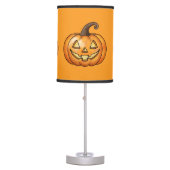 Orange Happy Cartoon Pumpkin Halloween Table Lamp (Front)