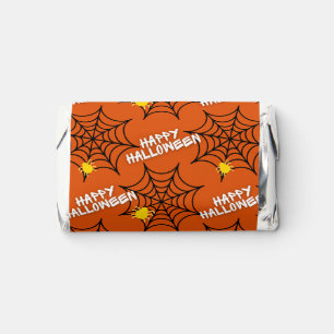 Orange Happy Halloween Spider Web Hershey's Miniatures