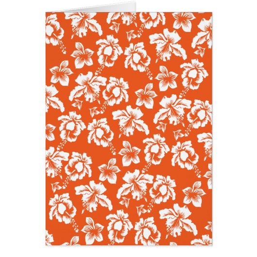 Orange Hawaiian Hibiscus Cards (Front)