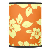 Orange Hawaiian Pattern Lamp Shade (Left)