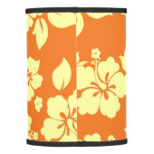 Orange Hawaiian Pattern Lamp Shade (Back)
