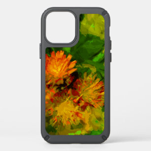 Orange Hawkweed Wildflower Abstract Impressionism Speck iPhone 12 Case