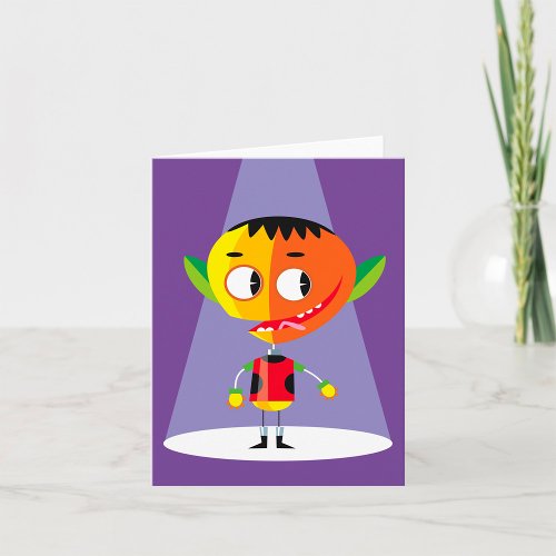 Orange Head Character Card