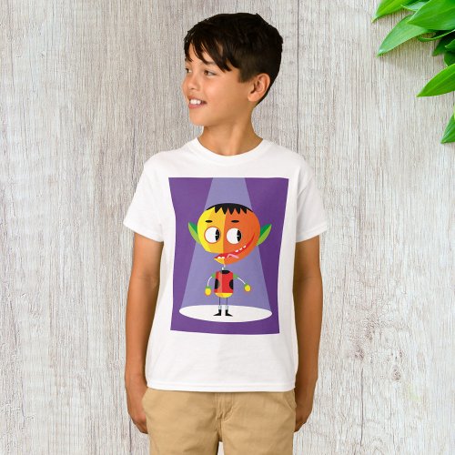Orange Head Character T_Shirt