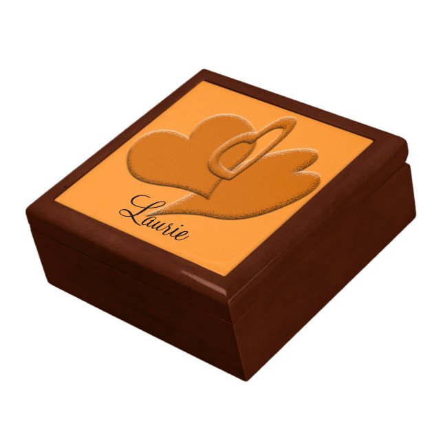 Orange Heart Connection Gift Box (Side)