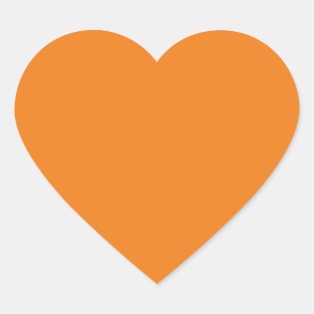 Orange Heart Stickers (Front)