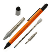 Orange Heavyweight Work 6 Barrel Ballpoint Pen (Components)