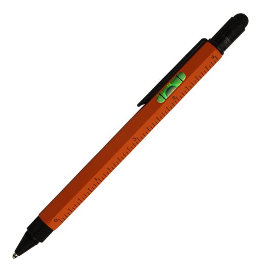 Orange Heavyweight Work 6 Barrel Ballpoint Pen (Front)