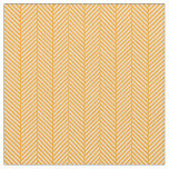 Orange Herringbone Fabric