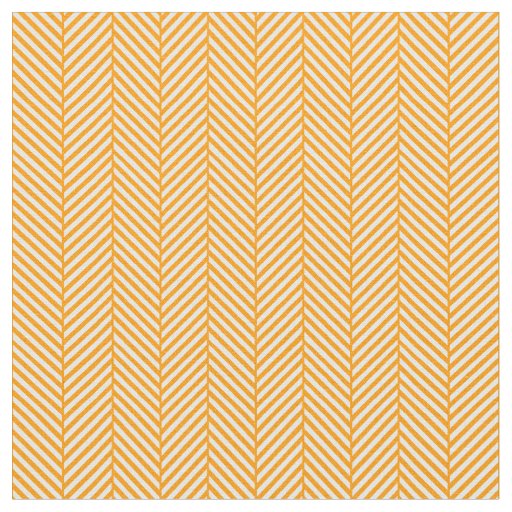 Orange Herringbone Fabric