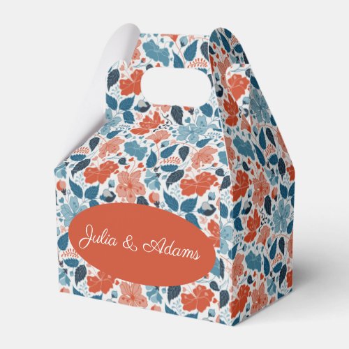 Orange Hibiscus Bloom Favor Box