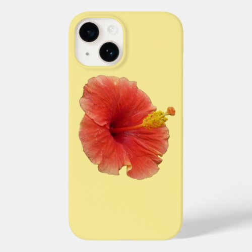 Orange Hibiscus Flower Tropical Floral Case_Mate iPhone 14 Case