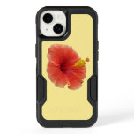 Orange Hibiscus Flower Tropical Floral OtterBox iPhone 14 Case