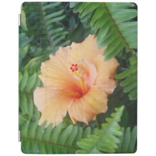 Orange Hibiscus Flower with Ferns iPad Smart Cover