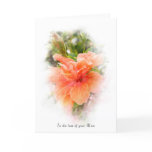 orange hibiscus for loss of mother card orange hibiscus for loss of mother card