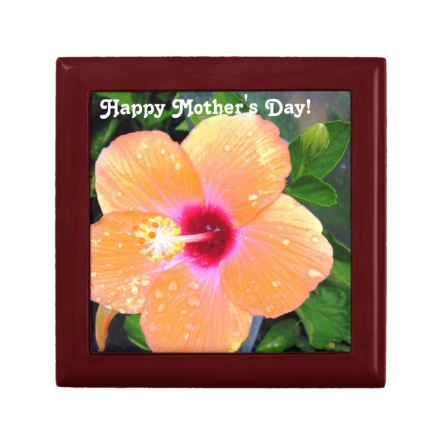 Orange Hibiscus Happy Mother's Day Gift Box (Front)