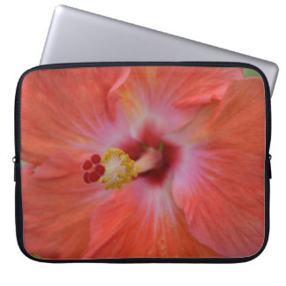 Orange Hibiscus Laptop Sleeve