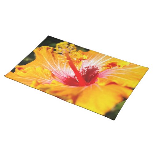 Orange Hibiscus Placemat