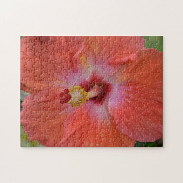 Orange Hibiscus Puzzle (Horizontal)