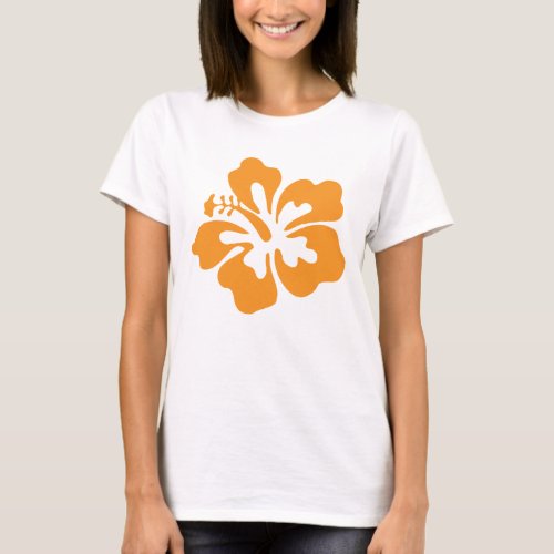 Orange Hibiscus T_Shirt
