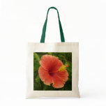 Orange Hibiscus Tote Bag