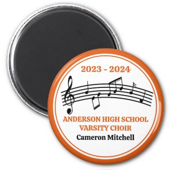 Orange High School Choir Custom Keepsake Magnet by epicdesigns at Zazzle