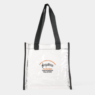 Orange High School Choir Customizable Clear Tote Bag