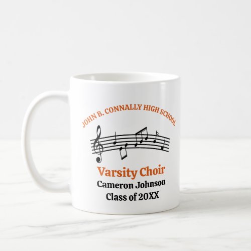 Orange High School Choir Customizable Coffee Mug