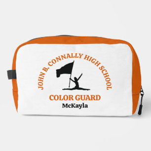 Orange High School Color Guard Personalized Dopp Kit
