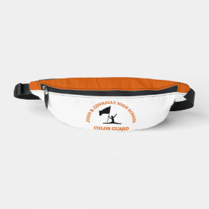 Orange High School Color Guard Personalized Fanny Pack