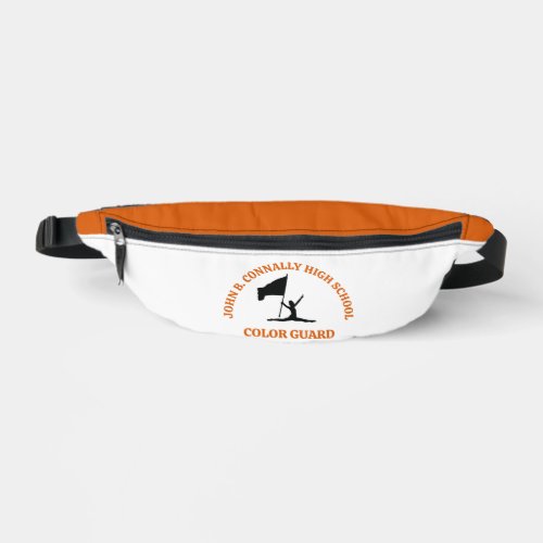 Orange High School Color Guard Personalized Fanny Pack