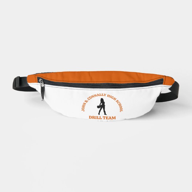 Orange High School Drill Team Dancer Personalized Fanny Pack (Front)