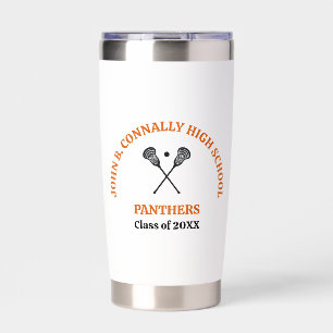 Orange High School Lacrosse Team Personalized Insulated Tumbler
