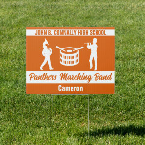 Orange High School Marching Band Custom Yard Sign