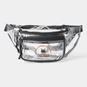 Orange High School Marching Band Personalized Clear Fanny Pack