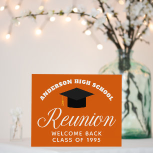 Orange High School Reunion Custom Welcome Foam Board