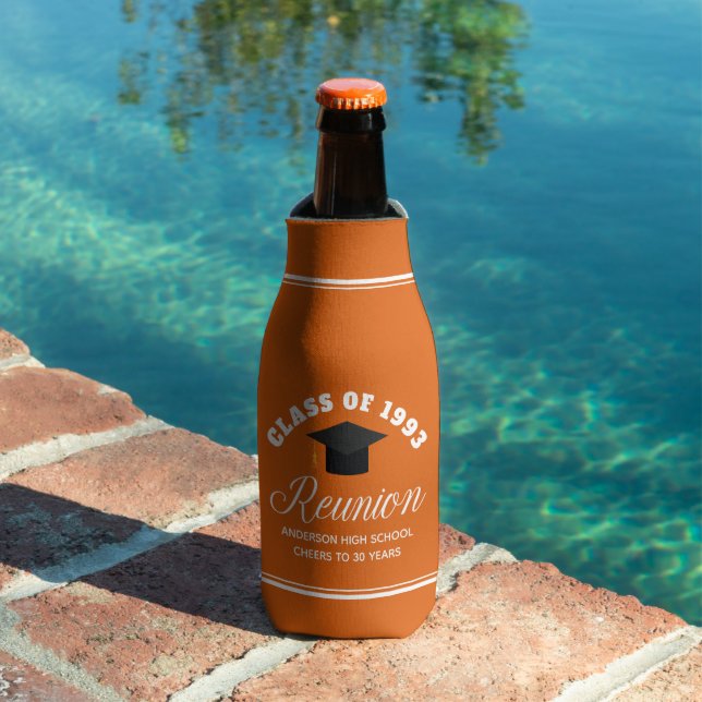 Orange High School Reunion Personalized Party Bottle Cooler (In Situ Pool)