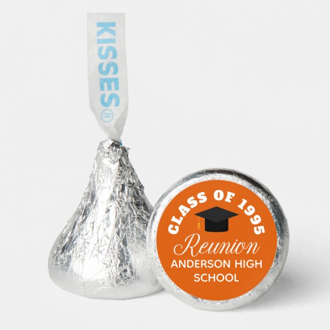 Orange High School Reunion Personalized Party Hershey®'s Kisses® (Front)